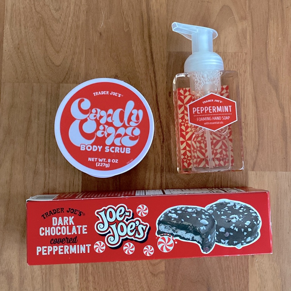 ❤️ Trader Joe’s Holiday Peppermint Goodies Bundle New in Box and with Tags